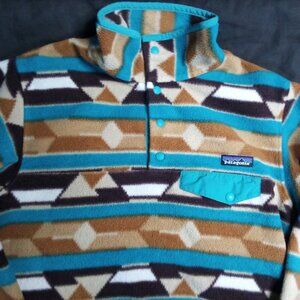 Patagonia Synchilla Geometric Snap T Fleece Jacket